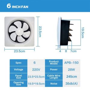 Wall Mounted One Way Ventilation Exhaust Fan Two Way Fan