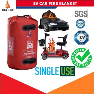 [✅SG/TUV] A1 EV FIRE BLANKET(SINGLE USE) Size 6m x 8m for electric car forklift and Lithium