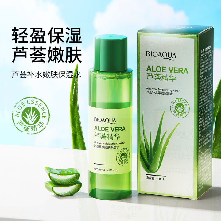 BIOAQUA Aloe Vera 92% Refresh & Moisturizing Toner Aloe Vera Moisturizing  Water 120ml Hyaluronic Acid Moisturizer Regular Size Bioaqua Toner - Lazada  | Lazada