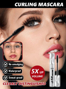 Mascara Waterproof Sweat-proof No Smudge/Long Lasting Curling Mascara/BOB Mascara For Daily Makeup/Women Natural Lash Makeup/Smudge Resistant