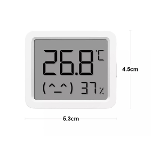 Xiaomi Mijia Smart Temperature and Humidity Monitor 3 เครื่องวัดอุณหภูมิและความชื้น 3 เซนเซอร์ดิจิทัล ความแม่นยําสูง จอแสดงผล LCD พร้อมวันที่ สัปดาห์ เวลา อุณหภูมิ