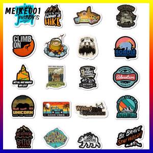 MEIKE001 50 pcs camping Landscape สติ๊กเกอร์ผจญภัยกลางแจ้งปีนเขาสติกเกอร์กันน้ำ