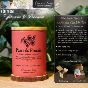 Nến Thơm Cốc Gốm Sứ Bát Tràng Aroma Story Quà Tặng Nến Thơm Thiên Nhiên Cao Cấp Sang Trọng Size 250g