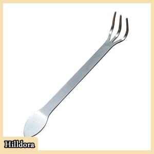 [Hilldora] คราดสเตนเลสสำหรับปลูกพืชกระถางดิน3ง่ามกันสนิมแบบมือถือเครื่องมือทำสวนบ้าน1ชิ้น