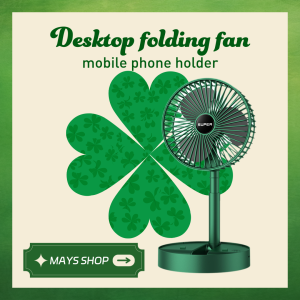 FS021 Multifunctional Dormitory Office Portable Folding USB Charging 3-Speed Adjustable Mini Desktop Fan