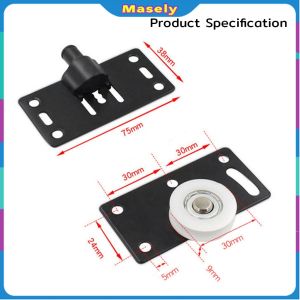 Masely Closet Durable Hanging Concave Pulley Caster Wardrobe Cabinet Cabinet Sliding Door Roller