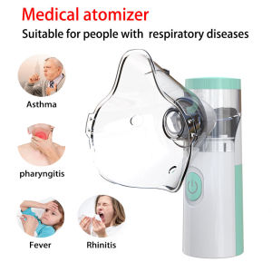 Medical Silent Mesh Nebulizer Handheld Asthma Inhaler Atomizer Adult Children Health Care Mini Portable  Humidifier Nebulizer for Sore Throat & Cold & Cough & Rhinitis & Bronchitis Atomizer