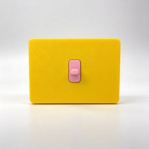 TEWUB 3D Printed Wall Switch Cover Handle Style Dustproof Switch Protector Fresh Decorative Touch Minimalist Outline Wall Ornament Home Wall