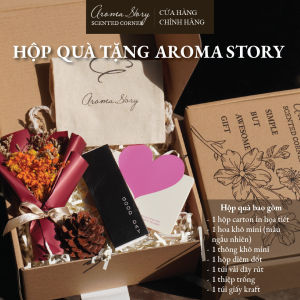 Nến thơm "Sydney" hương xô thơm muối biển và hoa Lily trang trí cao cấp tự nhiên Aroma Story 75g