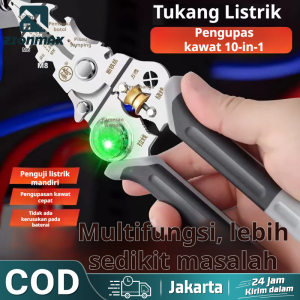 [ COD/Gratis Ongkir ] 10-In-1 Tang Pemotong Kabel Multifungsi/Penguji Kabel Terintegrasi/Pemuntir Kabel Otomatis/Pemuntir Kabel Multifungsi/Pemuntir Kabel Listrik/Crimper Kabel Universal