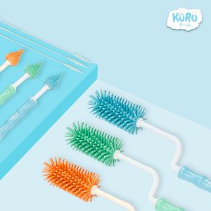 KURU Silicone Bottle Brush - Sikat Botol Silicone - Nipple Brush