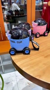 Mars Car Kids Water Bottle 550ml Straw Drinking Cup Cute Cartoon Toy Children Kindergarten Botol Air Budak
