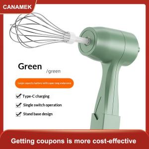 【CANAMEK】 Tiếng ồn-miễn phí điện Whisk không dây sạc điện tay Mixer cho Baking nấu ăn Bảng điều chỉnh tốc độ cho whisking cho nhà bếp
