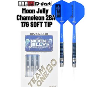 ONE80 SOFT TIP DART - 17G Moon Jelly 2BA Mari Komori 90% Tungsten Signature Original Electronic Darts.