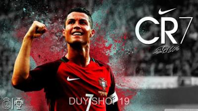 Tranh gián tường in hình siêu sao bóng đá Cristiano Ronaldo  MS 203
