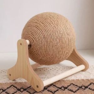 Cat Scratcher Ball Cat Toys Sisal Ball Cute Wear-resistant Cat Scratch Board Self Entertaining Toy