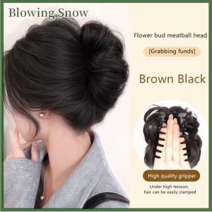 Blowing Phụ Nữ Tổng Hợp Tóc Bun Nụ Tóc Giả Túi Claw Clip Để Tăng Tóc Pony Đuôi Tóc Mảnh Hàng Ngày Đảng Sống Động Như Thật Công Cụ Tạo Kiểu Tóc