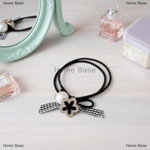 [COD] Home Base 3 5pcs khí thanh Lịch Pháp hoa trà ngọc trai ruột lớn Tie đầu dây cao su ban nhạc phụ kiện thời trang tóc quan hệ