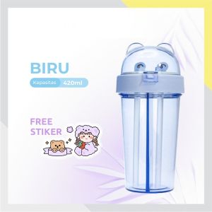 Duet Couple Bottle Travel Botol Minum Duet Use Bottle Dua Sisi - Botol 2 Sisi - ZansenShop