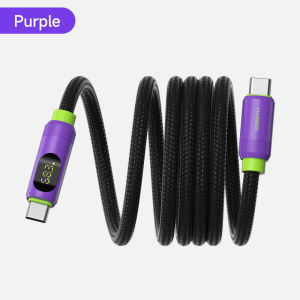 Hagibis Magnetic Usb-C To Usb-C Cable With Led Display Type-C PD 240W Fast Charging Cable For iPhone 16/15 iPad Pro MacBook Huawei Xiaomi Samsung Cell Phones Etc.