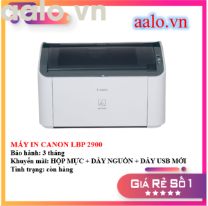 MÁY IN CANON LBP 2900 - KÈM HỘP MỰC DÂY NGUỒN DÂY USB MỚI - AALO.VN