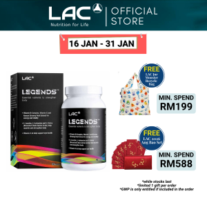 [Expiry Jul 2026] LAC LEGENDS (90 Caplets) Multivitamin for Online Gamers