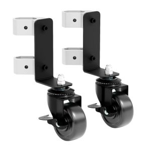 2Pcs 360 Degree Double Front Wheel Heavy Duty Steel Caster Wheel Industrial Garage Toolbox Wheel for Rolling Toolbox