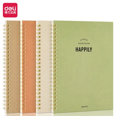 Deli Loose-Leaf Buku Notebook spiral A5 60 lembar LA560