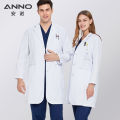 ANNO Anti-Static Lab Uniforms Out Fit Work Out Wear Unisex Pharmacy White Coat Chemistry Male Female White Doctor Clinic Gown. 