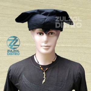 Iket Sunda Praktis Full Kain Model Ki Lengser Julang Ngapak Premium Siap Pakai - Udeng Blangkon Sunda