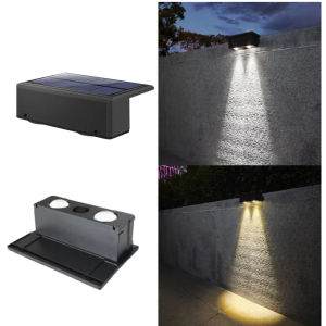Outdoor Solar Wall Lamp Waterproof Wall Lights Garden Courtyard Street Fence Lighting