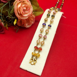 สร้อยคองานดิบมณีใต้น้ำแท้ 8 มิล ความยาว 28 นิ้ว งานดิบยังไม่ได้ชุบ ใส่เสริมบารมี เสริมสิริมงคล ใส่ในชีวิตประจำวันได้ พร้อมส่ง