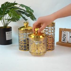 Retro Style Glass Storage Jar Visible Sealed Moisture-Proof Multifunctional Home Food Storage Tank