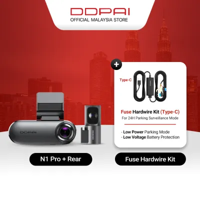 [2026 NEW] DDPAI N1 Pro 2.5K 1440P Front & Rear Super Capacitor Dash Cam with ADAS & NightVIS