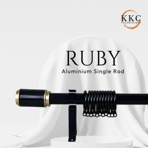 KKC RUBY Single Aluminium Curtain Rod/ Kayu Langsir Aluminium /Rod Langsir Aluminium