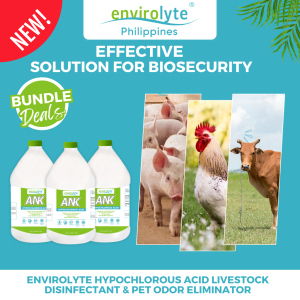 Effective Solution for Biosecurity Odor Eliminator and Piggery Livestock disinfectant ( 3pc )
