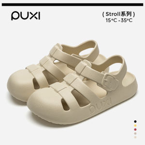 [Free Shipping] Puxi Retro Hollow-Out Slip-On Sandals For Women 2026 Spring/Summer Collection Thick-Soled Casual Sandals For Outdoor Wear