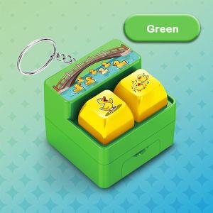 MIRELINA Cartoon Keyboard Keychain Keys Button DIY Keyboard Stress Relief Keychain  Relief Stress Mini Animal Keychain