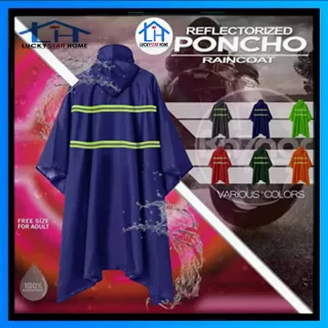 High Quality Motorcycle Waterproof Rain Coat PONCHO Upgraded Soft Breathable Back Reflectorized Raincoat Durable 100% Waterproof Double Sided