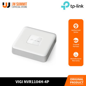TP-Link VIGI NVR1104H-4P VIGI 4 Channel PoE+ Plug & Play Network Video Recorder with Built-In Speaker