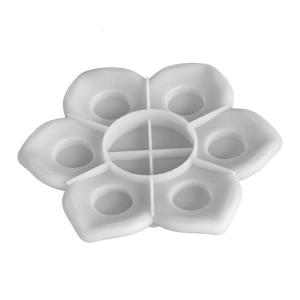 Floral Tealight Holder Silicone Mold 6 Cavities Silicones Cup Mould For Epoxy Resin Holiday Party Decoration