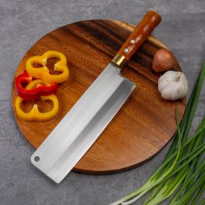 Bộ Dao nhà bếp thép trắng không gỉ cán được làm gỗ muồng đốt trúc chốt đinhcực kỳ sắc bén chắc chắn và bền đẹp.