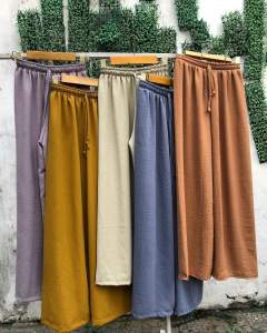 Celana Kulot Crinkle Airflow: Desain Modern & Nyaman