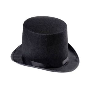 Topi Sulap/Topi Tinggi Untak Alat Sulap/Topi Hitam Sulap/Topi Aksesoris Sulap/Top Hat Anak Dewasa