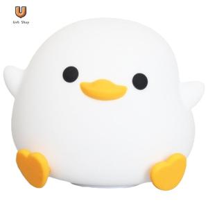 Silicone Duck Pat Night Light Cute Nursery Nightlight Eye Caring for Desk Decor [Ueb Shop]