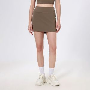 Womens High-Waist Pencil Athletic Skort Running Badminton Tennis Golf Skirts with Inner Shorts & Pockets