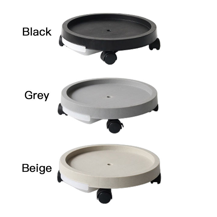 [Malaysia Stock] Round Caster Plant Tray With Wheels Pot Planter ...