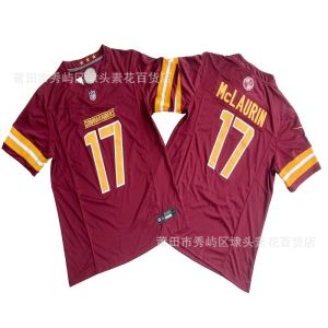 NFL Commander Team New Generation Three Rugby Embroidered Jersey 5#17# In-stock Dropshipping Wholesale Customization