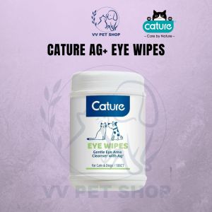 【Ready Stock】Cature Ag+ Eye Wipes 100 pieces-Wipe Mata Kucing dan Anjing