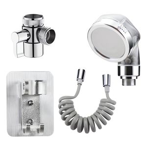 Faucet Set Shower Head High Pressure Filtered With Hose And Dual Faucet Set
